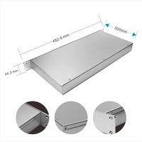 Boîtier de serveur d'ordinateur industriel sablé en aluminium d'extrusion personnalisé de haute qualité 1U 2U 3U 4U boîtier de châssis de montage en rack de 19 pouces