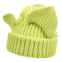 Chapeau Coréen Tendance Tricoté Chaud 100% Acrylique Y2K avec Oreilles de Chat, Polyvalent, Mode Automne Hiver, Accessoire de Plage pour le Froid et les Voyages