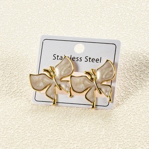 1 Paire de Boucles d'Oreilles Clous en Acier Inoxydable Motif Insecte, Dorées Tendance, Bijoux d'Oreille Animaux Mignons, Cadeau pour Femmes et Filles, Anniversaire - Product Image 5