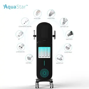 Hydro kecantikan air mesin Facial gelembung kecil Aqua Peeling Der 12 in 1 dengan pecahan Rf Ski