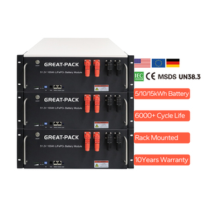 แบตเตอรี่ลิเธียมแบบ CAN ขนาด 51.2V 100AH สำหรับติดตั้งบนแร็ค แบบแยกส่วนได้ อายุการใช้งานมากกว่า 6000 รอบการใช้งาน รองรับกำลังไฟ 10-20KW - Product Image 1