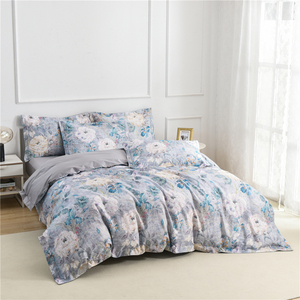 4Pcs Duvet Quilt Cover <span class=keywords><strong>Set</strong></span> Hoa Mẫu Đơn Tùy Chỉnh Vải Cotton Được Trang Bị Tấm Ga Giường Kỹ Thuật Số In Hoa Thiết Kế Bộ Đồ Giường Bộ - Product Image 1