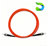 Pasokan Pabrik OM1 62.5/125 Multimode Simplex Fiber Optic Patch Cord ST ke ST