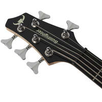 EARTHGRACE DB-5 Gitar Bass Profesional 5 Senar 24 Fret Body Mahoni Pickup Humbucker Aktif Siap untuk Pertunjukan Panggung