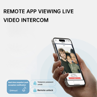 Serrure de porte intelligente à reconnaissance faciale et empreinte digitale avec prise en charge de carte mémoire pour portes en acier/bois, serrure biométrique Wi-Fi Tuya