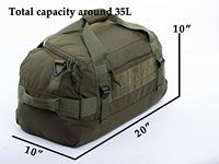 Sac à dos tactique 35L MOLLE, sac de voyage à fermeture éclair tendance, sac de sport pour la chasse, le tir, le camping
