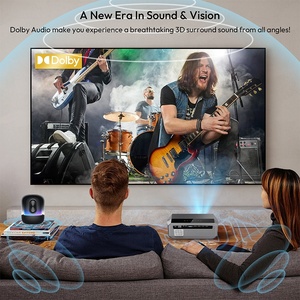 Akıllı 4K 1450ANSI Google TV Projektör, 5G WIFI ile 300 inç Ev Sineması Projektörü, TV Stick, <span class=keywords><strong>iOS</strong></span>, <span class=keywords><strong>Android</strong></span> ile Uyumlu - Product Image 4