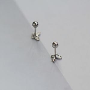 Elegantes Pendientes de Mariposa de Aleación de Estaño Dorados con Cierre de Rosca, Granate Hipoalergénico, Certificado por Terceros, Joyería al por Mayor Unisex GOL - Product Image 5