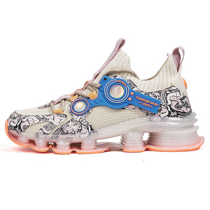 Cross-border large-size sports shoes for <b>boys</b> breathable running shoes basketball shoes casual mesh shoes men's shoes - Product Image 3