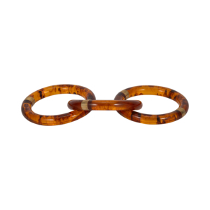 Scultura decorativa in poliresina con anelli interconnessi per la casa, il bagno, il soggiorno, l'ufficio, la mensola, il tavolino da caffè. - Product Image 1