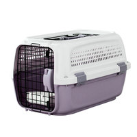 Nouveauté : Caisse de transport portable en plastique, approuvée par les compagnies aériennes, style sac à dos, pour chiens et chats, avec fermeture à bouton.