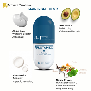 Crema corporal Glutanex para después de la ducha, suero iluminador y abrillantador, hidratante diario de textura rica, reparador y abrillantador para piel sensible. - Product Image 4