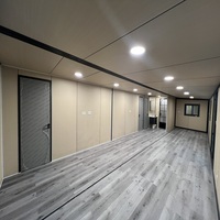 Maison conteneur préfabriquée moderne et extensible de 40/20 pieds, prête à l'emploi, 2, 3, 4 ou 5 chambres, villa préfabriquée, maison portable