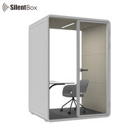 Cabine téléphonique insonorisée acoustique pour bureau, de taille moyenne, pour studio d'enregistrement, cabine de bureau, cabine de réunion pour deux personnes