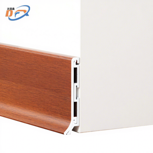 Plinthe décorative DAFUXIN en aluminium sur mesure 20 cm, motif bois, installation facile, écologique, durable, garantie 5 ans - Product Image 1
