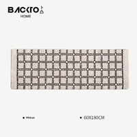 BACKTO Retro-Stil Acryl Wilton Teppich - Abstrakte/Geometrische Muster Luxuriös Hochwertig für Wohnzimmer & Villa