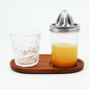 Presse-agrumes écologique en acier inoxydable de 86mm avec couvercle à large ouverture <span class=keywords><strong>pour</strong></span> bocal Mason Presse-agrumes manuel <span class=keywords><strong>pour</strong></span> oranges et citrons - Product Image 4