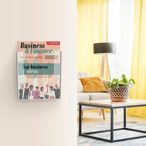 Shengyao Wall Mount A4 <span class=keywords><strong>A5</strong></span> A6 Brochure chủ 8.5x11 inch rõ ràng <span class=keywords><strong>Acrylic</strong></span> Tạp Chí tập sách hiển thị đứng nhựa tập tin mail giá - Product Image 5