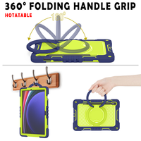 Casing Tablet Tugas Berat Putar 360 Derajat untuk Samsung Galaxy Tab S9 S10 FE S10 Lite, Pelindung Tangguh