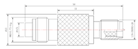 Adaptateur d'antenne en gros Adaptateur SMA vers connecteur coaxial RF FME RPSMA femelle vers connecteurs Jack FME