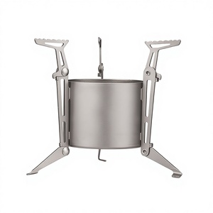 Réchaud à alcool au butane en titane pur pour l'extérieur, support réglable, design pliable, liquide/solide, universel, <span class=keywords><strong>portable</strong></span>, réchaud de <span class=keywords><strong>camping</strong></span> - Product Image 1