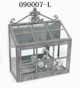 Vente en gros <span class=keywords><strong>Mini</strong></span> <span class=keywords><strong>serre</strong></span> de jardin en verre Vintage Rustic Warmhouse - Product Image 5