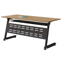Bureau mobile réglable et extensible avec chaise pliable intégrée – Table d'ordinateur pour salle de classe, conférence et négociation