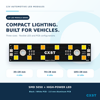 Module LED automobile 12V SMD 5050 HP LED avec PCB en aluminium 4 8 12 LED pour éclairage de capot de véhicule, PCBA LED personnalisé