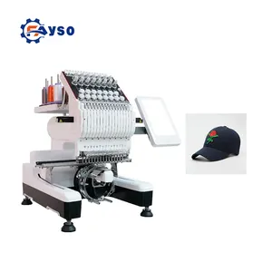 Single head Automatic digital PA-1201 embroidery machine tshirt hat sewing small type