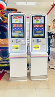 Distributeur de jetons interactif à écran tactile 21,5 pouces, changeur de monnaie, distributeur automatique en libre-service pour salles d'arcade, laveries, centres commerciaux, bars