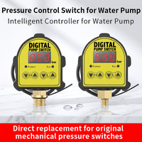 Pressostat à affichage numérique pour pompe à eau avec réglage HI/LO, marche/arrêt automatique, connecteur en laiton