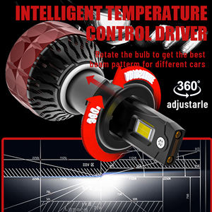 Sıcak Satış 110W 11000LM 6000K Süper Canbus Isı Dağılımlı IP68 Su Geçirmez H1/H7/H11/9005/9006/H4/F30 Evrensel Uyumlu LED - Product Image 5