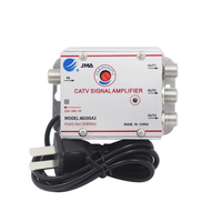 Répartiteur amplificateur de signal TV par câble CATV 4 voies AC 220V 20dB, amplificateur de signal d'antenne TV numérique, équipements TV domestiques 45Mhz à 860MHz, prise US