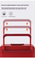 Valise à roulettes Kamaier unisexe en aluminium à coque rigide, 20 pouces, légère, avec serrure à combinaison et roues pivotantes à 360 degrés