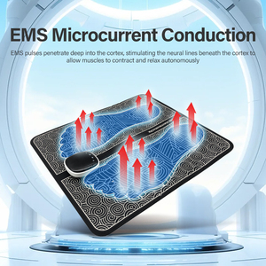 Productos más vendidos, masajeador de pies de pedicura portátil USB para uso doméstico, almohadilla de masaje <span class=keywords><strong>TENS</strong></span>, masajeador de pies EMS - Product Image 3