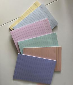 Fluorescent Office Memo Stickers Colorful Horizontal <b>Line</b> Sticky Notes Paper Material <b>Notebook</b> Sticker - Product Image 3