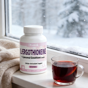 Dismok OEM Premium Whitening Kapseln Hochdosis 500mg Glutathion Glutenfrei Natürlich für Strahlende Haut Antioxidatives Nahrungsergänzungsmittel - Product Image 3