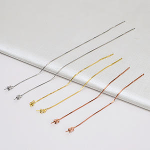 Boucles d'oreilles dauphin en argent S925 de style européen et américain avec perle, composants et accessoires de bijouterie DIY pour femmes, support vide 991 - Product Image 1