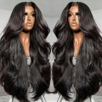 Perruques Lace Front en Cheveux Humains Vierges Brésiliens Non Traités, Cuticules Alignées, Couleur Naturelle, Vente en Gros