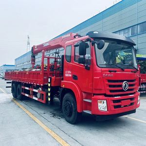 รถเครนติดตั้งบนรถบรรทุก Dongfeng 6X4 12 ตัน แบบบูมยืดไสลด์  รุ่นโรงงานดั้งเดิม  มีตัวเลือกพวงมาลัยซ้ายและขวา รถเครนเคลื่อนที่ - Product Image 4