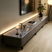 Meuble TV mural flottant de luxe moderne noir brillant pour salon, meuble de rangement multimédia pour la maison
