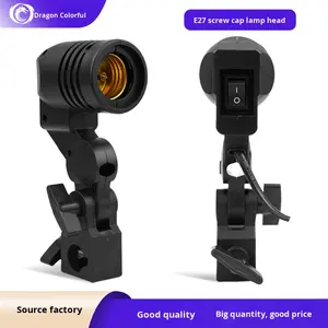 Base de lámpara única E27 para fotografía, luz de relleno, paraguas, lámpara <span class=keywords><strong>espiral</strong></span> de hongo con accesorios de alimentación, elementos esenciales de <span class=keywords><strong>estudio</strong></span> fotográfico - Product Image 5