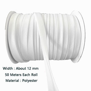 2026 NUEVO KJ Colors 1,2 cm Double Bias Bind Tape Poliéster Stain Bias Bind Ribbon para prendas de vestir - Product Image 2