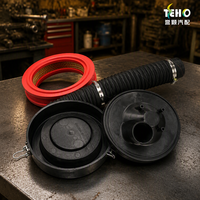 Filtre à air rond anti-corrosion TENGHAO avec tuyau d'admission pour les régions côtières, pièces du système d'admission du moteur de tuk-tuk.