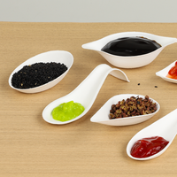Sachets de canne à sucre jetables écologiques, Mini assiettes à apéritifs en forme de goutte d'eau, Desserts compostables et plats à apéritifs