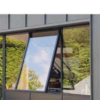 Ventanas fijas superiores de alto rendimiento Toldo inferior Ventana colgada Rotura térmica Perfil de aluminio Ventanas abatibles estándar del norte de EE. UU.