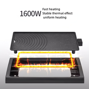 Trending Products 2024 New Arrivals Electric Griddles & Grill Table <b>Pans</b> Household Indoor Detachable Grilling Machine - Product Image 2