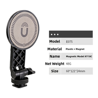 Nouvel arrivage Kaliou Y071 Support magnétique de bureau pour téléphone avec griffe porte-accessoire, vis 1/4 pouce, trépied portable pour appareil photo, accessoire de photographie pour vlog
