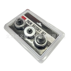 Palm Ratchet Set 3 <b>Pc</b> <b>Mini</b> Wrench 1/2 3/8 1/4 Inch Hex Manual Tool Steel - Product Image 2