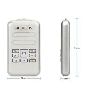 Retevis RT20 2W/0.5W Mini UHF Walkie talkie senza licenza con funzione FM 16CH 400-470MHz scansione VOX TOT ricetrasmittenti - Product Image 3